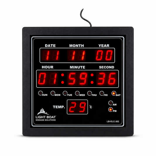 LED Digital Clock Display for Home, Office & Commercial Use